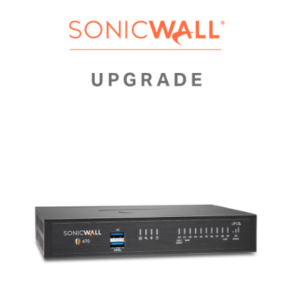 Picture of SonicWall TZ470 Promotional Tradeup with 3YR EPSS and CSE for 1 YR SIA - Basic (10 Users) AND 1 YR SPA - Advanced (3 Users)