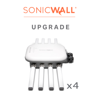 Picture of SonicWave 432O Wireless Access Point 4-Pack Secure Upgrade Plus with Secure Wireless Network Management and Support 3YR (NO POE) INTL